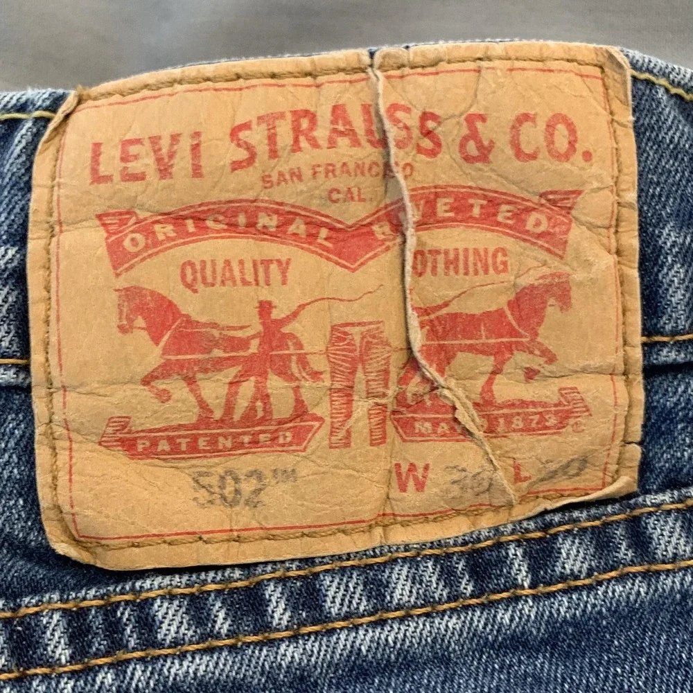 Levis 507 Mens Jeans 36x30 Medium Wash Straight Leg Stretch‎ Zip Fly Classic